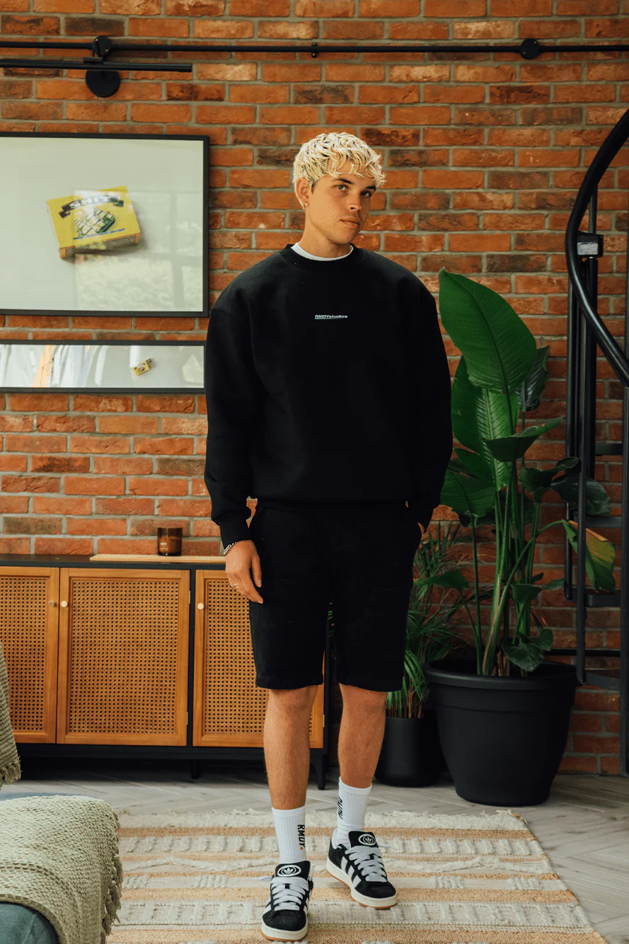 Black Statement RMDY. Crewneck