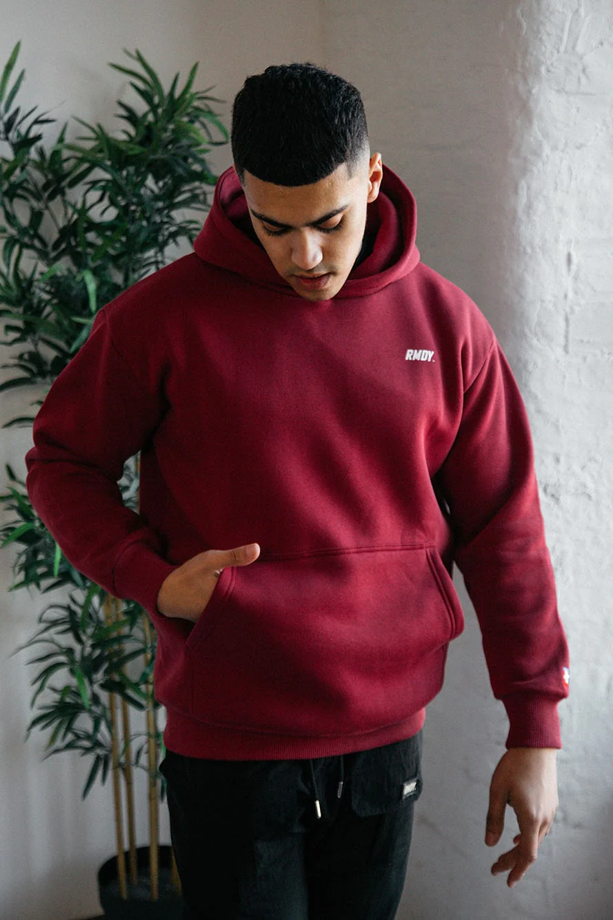 Burgundy RMDY. Hoodie